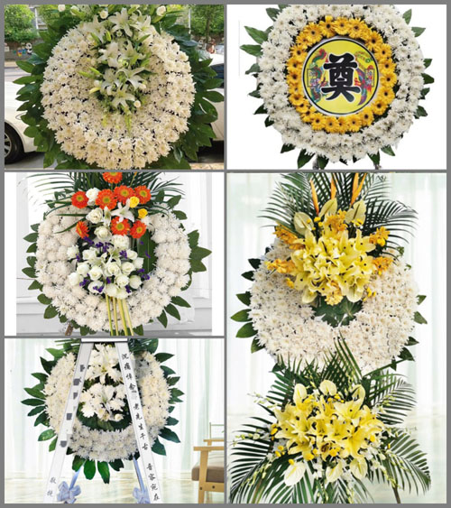 山东青岛莱西市店埠镇西菜湾庄村花圈速递