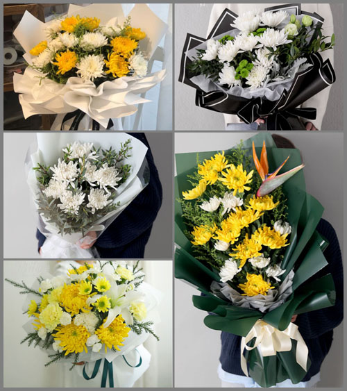 山东青岛莱西市店埠镇西菜湾庄村白事花束代送